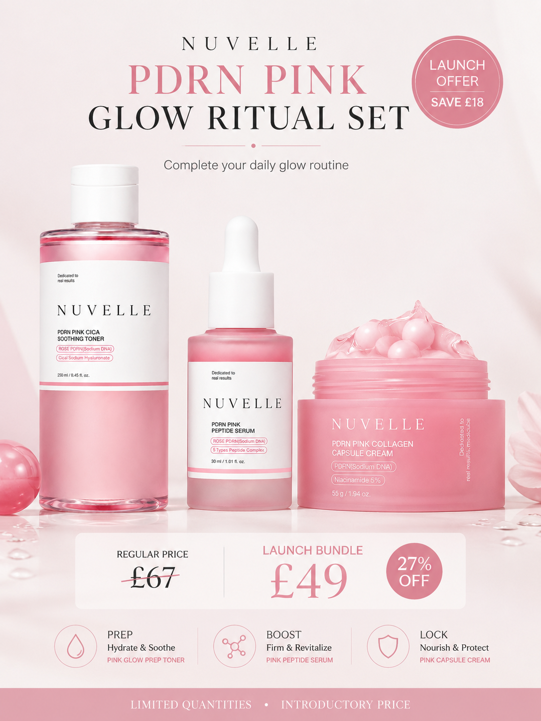 PDRN Pink Glow Ritual Set