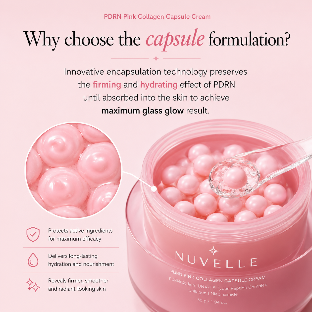 Pink Collagen Capsule Cream